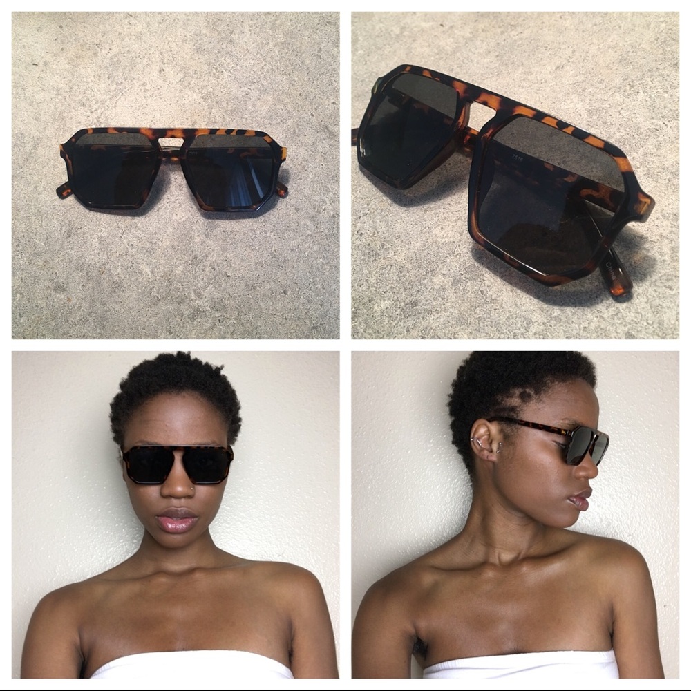 New retro aviator leopard print sunglasses